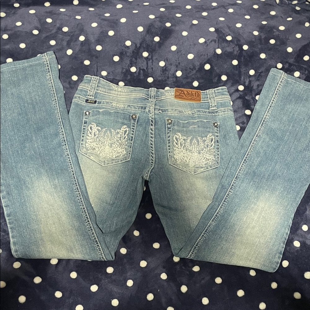 Adiktd Light Blue Boot Cut Jeans